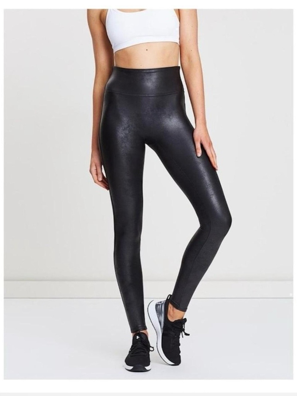 SPANX High Rise Faux Leather Leggings